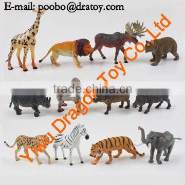 plastic forest animal toy set