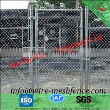 Easily Assembled galvanised wire chain link fence with door