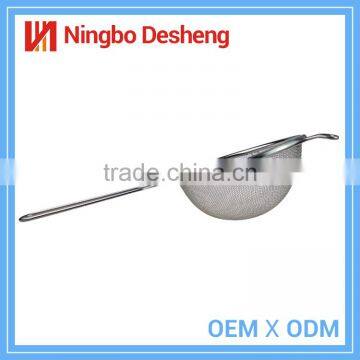 Hot Sale Double Ears Colander Stainless Steel Metal Mesh Strainer With Long Handle photo-5