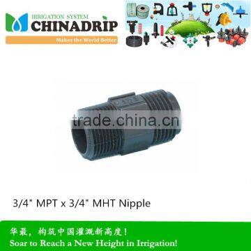 Drip irrigation 3/4" MPT x 3/4" MHT Nipple