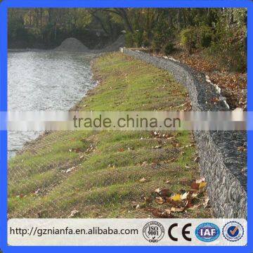 Stone Cage Protect River Bank 1*1*1m Hexagonal Hot Dipped Galvanized Gabion Box Price(Guangzhou Factory)