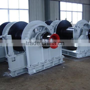 Double drums mooring winch