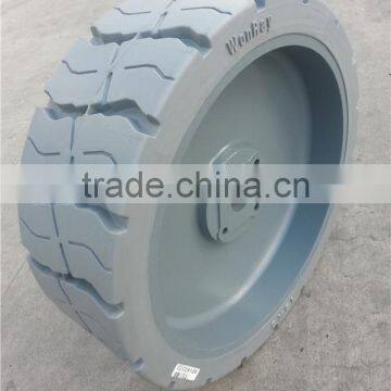 Unique Tread Design Higher Wear Resistance Solid Tire for Haulotte 12.5x4.25 15x5 photo-5
