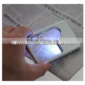 2013 New Credit Card 3x 6x Magnifying LED Light Jewelry Loupe Magnifier