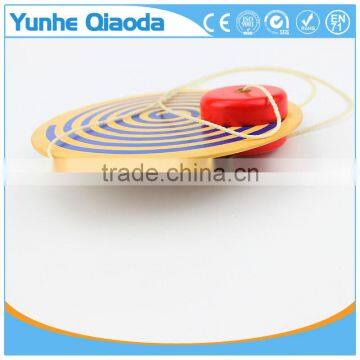 Wooden Kid Toy Handle Pull Wire Spining Top Special Gift Toys photo-4