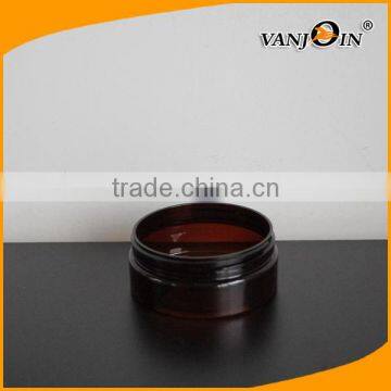 5 oz Amber Wide Mouth PET Plastic Jars With Metal Cap photo-2