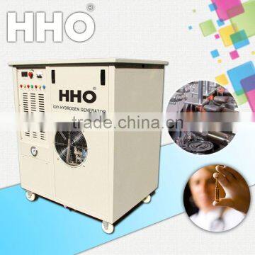 Oxyhydrogen flame tube filling and sealing machine