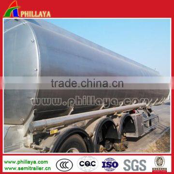 Aluminum Alloy Manhole Cover Fuel Tanker 3-axle 46.8 Cbm Oil Tanker Vessel For Sale photo-6