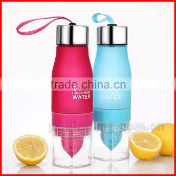 Lemon Cup Water Bottle 650ml Multi Color H2O Drink More Water Drinking Bottle photo-2