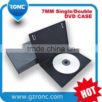 7mm Black PP DVD Box Single Or Double Side DVD case