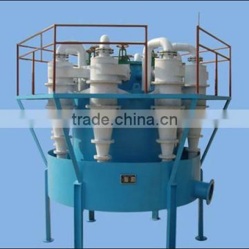 Hydrocyclone separator for gold ore process