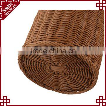 Hotel Home Daily Used Handcraft pe Rattan Laundry Clothes Toy Storage Box Plastic photo-5