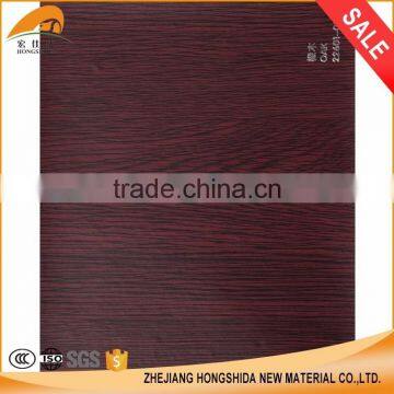 Hot selling pvc film wooden overlay decorative paper for wood furniture