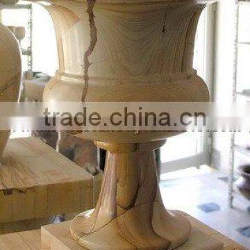 POLISHED MARBLE STONE/MARBLE PLANTERS