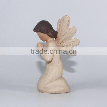 Hot Selling Wood Resin Angel Statue Crafts photo-4