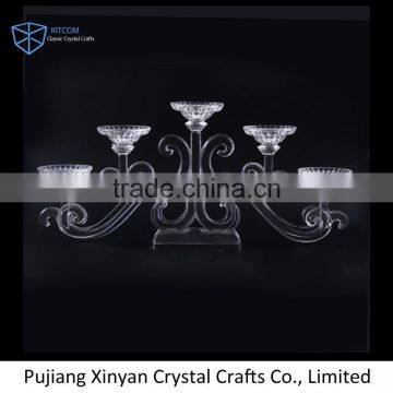 Best selling special design luxury wedding crystal candelabra on sale
