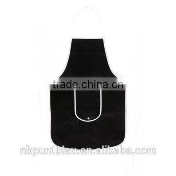 Non-woven Kitchen Apron With Magic Foldable Front Pocket as Promotion photo-2