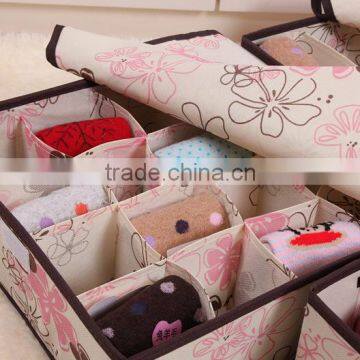 N491 High Quality Underwear Travel Non Woven Box Foldable Storage Box photo-2