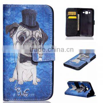 PU Leather Phone Case Flip Leather Holster Wallet Phone Shell for Samsung J5 photo-6