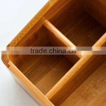 High Quality Bamboo Mobile Phone Storage Stent, Ornaments Stationery Finishing Box photo-5