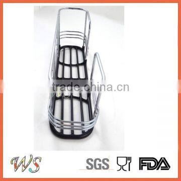 WS-SH02 Coated Large Suction Cups Kitchen Sink Sponge Holder, Metal Kitchen Rack With Rubber Bottle photo-3