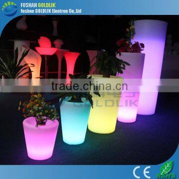 Outside Drainage RGB Color Changing Illuminated Light Flower Pot