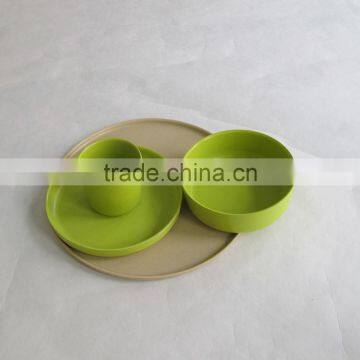 Welcome Eco-friendly Biological Bamboo fiber Dinner Set