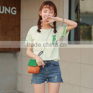 2017 Latest Style Summer Women Fashion Ripped Jeans Ladies Denim Shorts photo-2