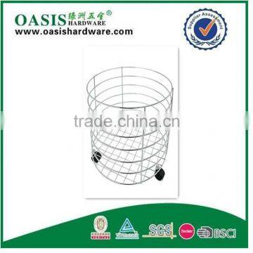 Muti-function Hotel Waste Basket, Metal With Chrome Plate photo-2