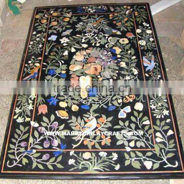 Marble Inlay Dining Table Top, Marble Inlay Table Top