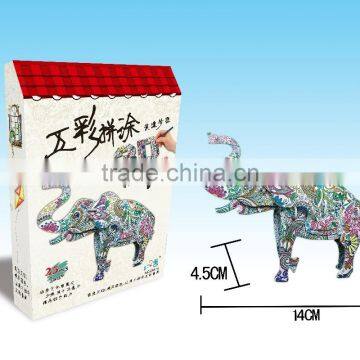 Newly-developed 3D Painting Paper Puzzle for Kids LT8881A photo-2
