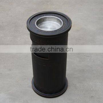 Fashion Round cast aluminum waste bin