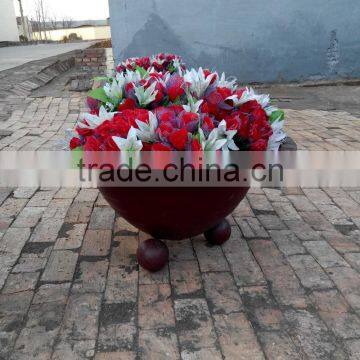 Outdoor Casting Iron Flowerpots,wholesales Metal Flowerpots Supplier photo-2