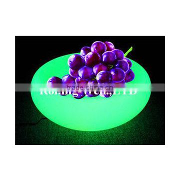 Illuminated Glowing Fruit Tray Plate,Led Serving Tray Plate