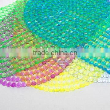 Top Grade Cross Texture Pvc Coil Baby Bath Mat photo-3