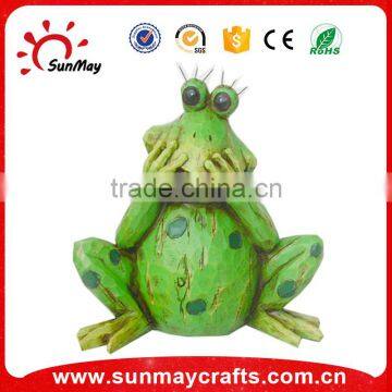 polyresin frog garden statues