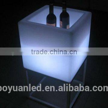 Led Luminous Large Plastic Planters, Tall Square Planters, Large Square Planters photo-2