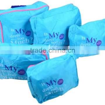 5pcs nylon travel bag set