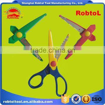 Children School Safety Scissors 3 Head Interchangeable Replaceable Diy Art Student Office Kids Hand Scissors photo-3