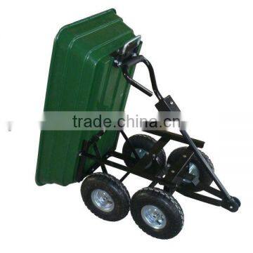 4 wheel TC2145 Cheap Poly Garden Dump Cart Supplier