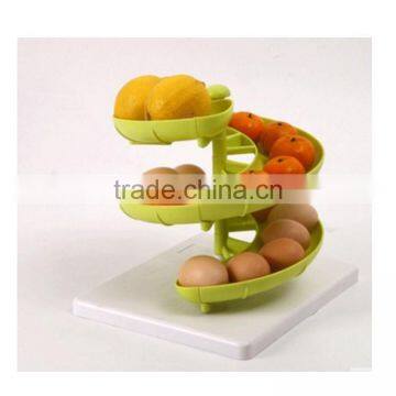 2017 Wholesale Multifunctional Egg Holder Multifunctional Fruit Egg Rack Plastic Storage Rack photo-2