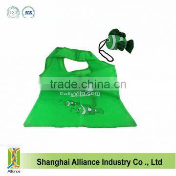 Eco Friendly Cute Fish 210D Nylon foldable Reusable Tote bag