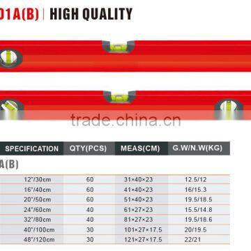 30cm-200cm Measuring Foot Level Two Vials Aluminum Spirit Level photo-3