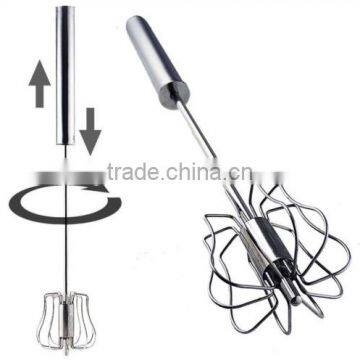 Hot Selling Stainless Steel Egg Whisk Mixer Stirring Beater Cream Frother Flour Stirrer photo-3