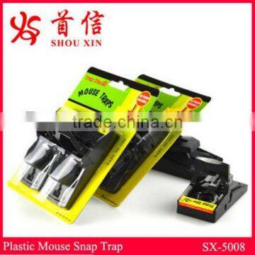 Wholesale plastic black rodent trap mouse snap trap SX-5008