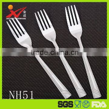 Natural color spoon and fork set with stainless steel tableware set