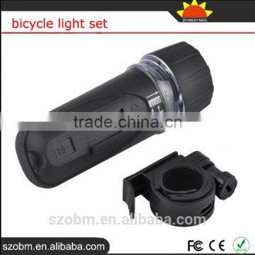Wholesale Bicycle 1W White Front Bike Light 5 LED Red Rear Tail Lights Bicycle Light Set photo-5