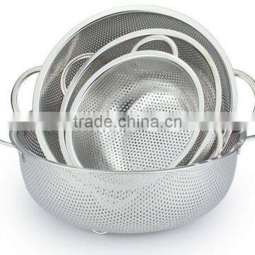 Customized Coluor 6pcs in a Set Stainless Steel 201 Vegetable Colander photo-3