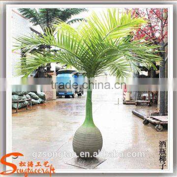 make cheap indoor and outdoor artificial bottle palm tree wholesale