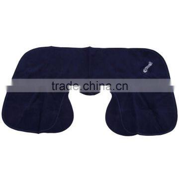 Portable Folding Travel Air Pillow Inflatable U Shape Neck Blow Up Cushion PVC Flocking Outdoor Office Plane Hotel Hot photo-5